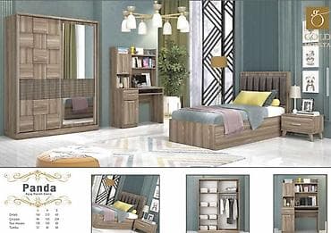 divar ici unitaz: Oğlan və qız üçün, Yeni, Təknəfərlik çarpayı, Dolab, Tumba, Yazı masası — 1