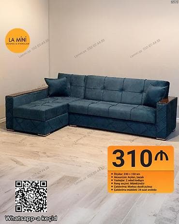 ucuz divanar: Künc divan, Açılan, Bazalı, Parça, Şəhərdaxili pulsuz çatdırılma — 1