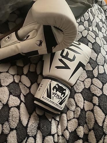 termo boks: Venum boks əlcəkləri – 14 oz - Rəng: ağ-qara - Marka/logo: VENUM — 2