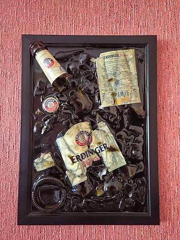pano: Müəllif işi: “Erdinger” temalı art pano - Texnika: qarışıq media — 2
