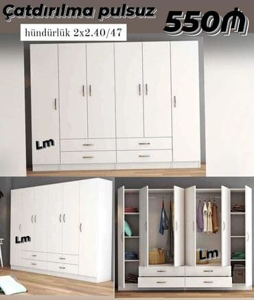 Dolablar: Yeni, Açılan, 5 qapı Düz dolab, Türkiyə — 1