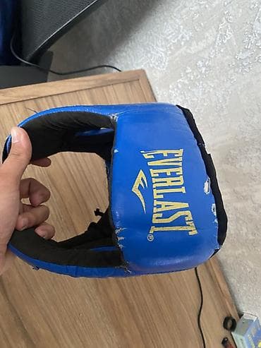 Everlast boks/kikboks üçün başlıq - Rəng: mavi, qara detallarla - — 2