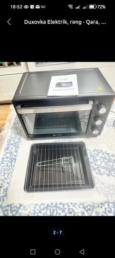 Duxovka Elektrik, rəng - Qara, Ayrıca dayanan lalafo.az -da Duxovka Elektrik, rəng - Qara, Ayrıca dayanan