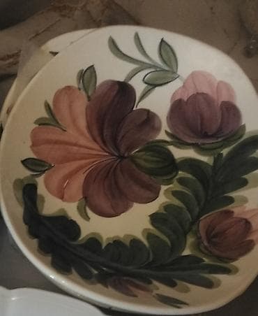 Çini/porcelan boşqab və badya dəsti - Material: çini/porcelan - Rəng — 4