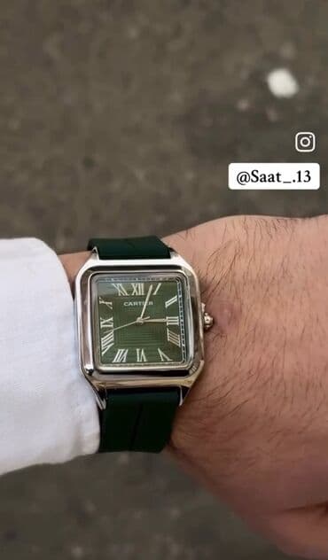 Kabellər: Qol saatı, Cartier, rəng - Yaşıl — 9