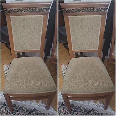 8 eded stul.qiymet 200 man.saglam veziyyetdediler,temiz taxta.unvan