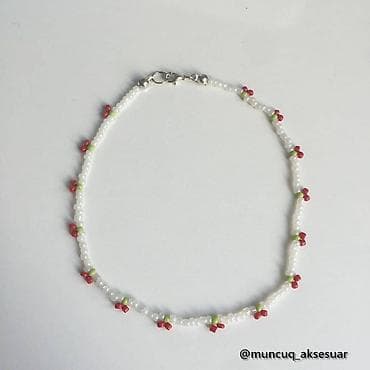 •Kiraz boyunbağı🍒 •Qiymət: 3 azn🍒 •İstədiyiniz modelin hazırlanması🍒 — 1