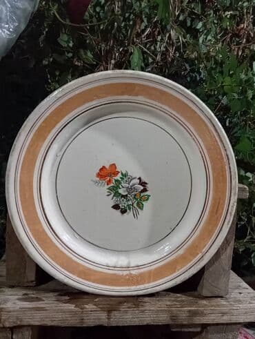 сушилка для белья на роликах: Тарелки, 1 шт., цвет - Оранжевый, Керамика — 2