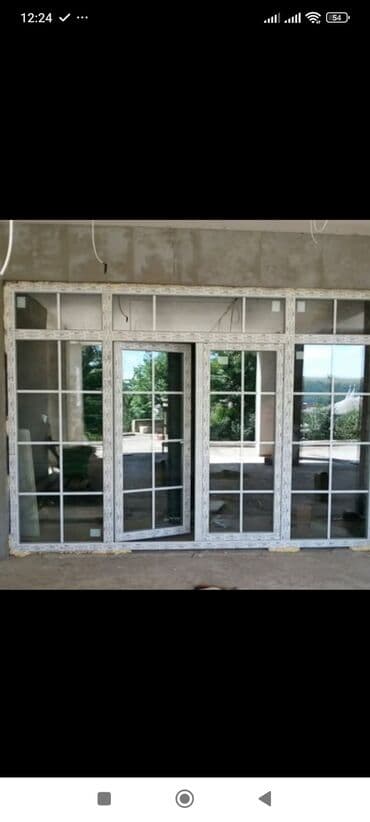 купить окно пластиковое бу: PVC pəncərə bloku - Material: ağ və rəngli rəngli PVC profil - Şüşə — 11