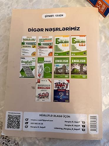 5555 test cavablari: Nərgiz R. Nəcəf müəllifliyində **“English 250”** buraxılış — 2