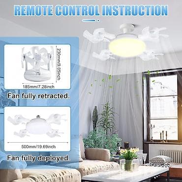 ventil: 4 Qanadlı 20 Pərli Pultlu Tavan sərinkeşi + LED Lampa . ❄️ Sərinlik — 3