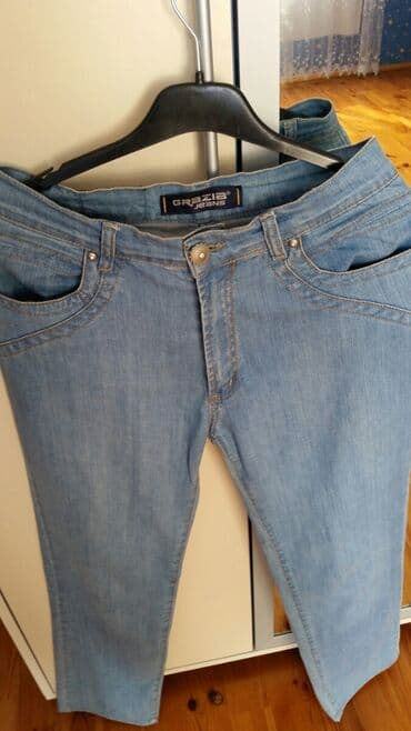 boz şalvar: Cins şalvar.40-42 bedene uygun.problemi yoxdur,az geyilib — 2