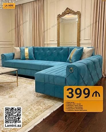 Künc divan, Açılan, Bazalı, Parça, Şəhərdaxili pulsuz çatdırılma — 1