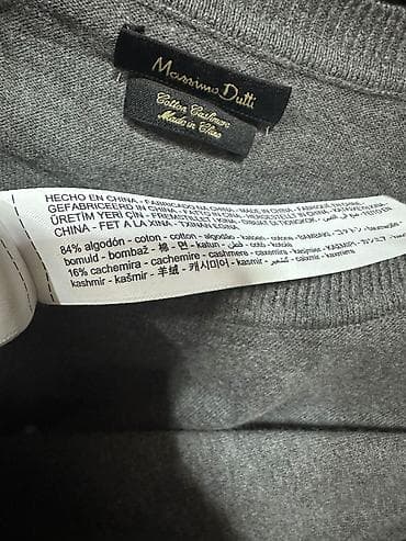 u s polo: Sviter, Massimo Dutti, L, rəng - Boz — 6