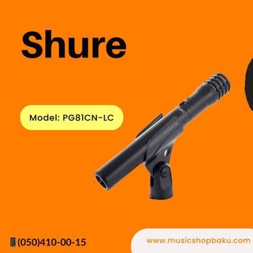 bluetooth mikrafon: Shure mikrofon Model: PG81CN-LC 🚚Çatdırılma xidməti mövcuddur — 1