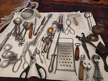 iran sobasi kreditle: Mətbəx alətləri kolleksiyası – müxtəlif metal və taxta aksesuarlar — 2