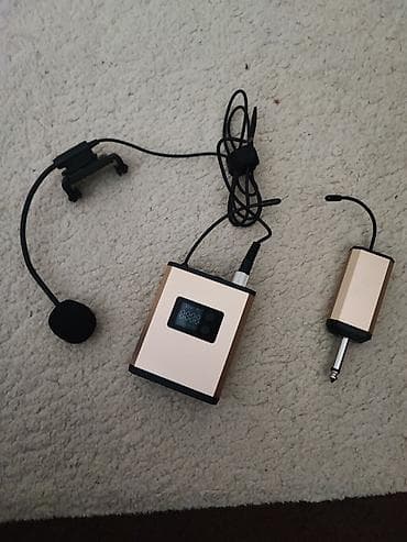 mikrafon tutacağı: Simsiz başlıq mikrofon sistemi - Komplekt: başlıq tipli mikrofon — 1