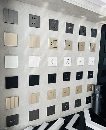 Müxtəlif model və komplektasiyalarda elektrik açarları və rozetkalar — 3