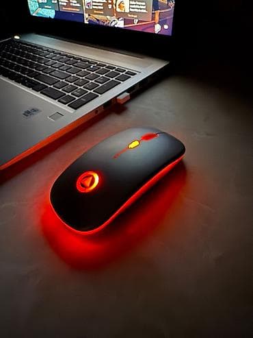 RGB işıqlı simsiz BLUETOOTH mouse - Rəng dəyişən LED işıqlar: kənar — 4