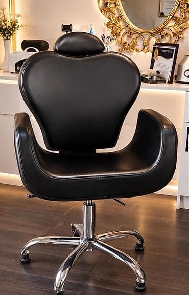 Mebel: Salon üçün peşəkar kreslo - Material: Yüksək keyfiyyətli qara — 1