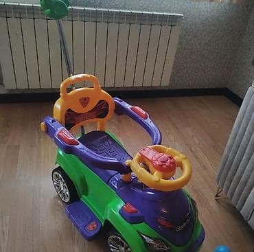 duyməli: Uşaq gəzdirici/oyuncaq maşın – “Magic Car” - Rənglər: yaşıl — 1
