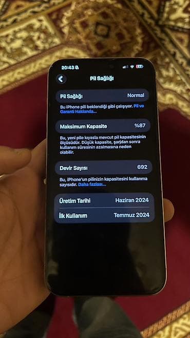 iphone 17 qiymet: IPhone 15 Pro Max, 256 GB, White Titanium — 2