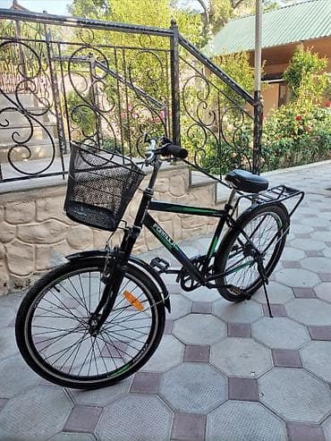 velosiped motorlu: İşlənmiş Şəhər velosipedi 24", sürətlərin sayı: 1, Ünvandan götürmə — 1