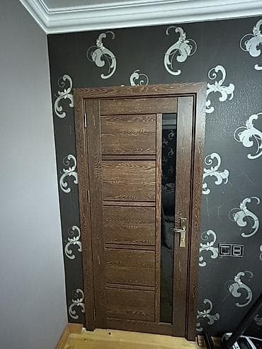 sehf qapi: 4 dənə qapı Taxta otaq qapısı – modern dizayn - Material: təbii ağac — 2