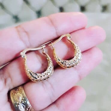 uzun qizil sirqalar: Sırğa, Sarı qızıl, 585 Əyar — 2