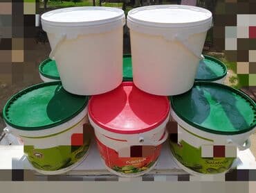 uşaqlar üçün dərin boşqablar: Plastik vedrələr. Qida üçün. Qalın və dözümlü materialdan olan — 4