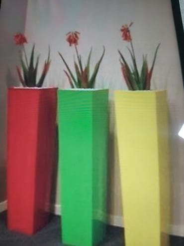 Buket güllər: Dekorativ bağ və interyer üçün modern qablama – fiberglass/kompozit — 9