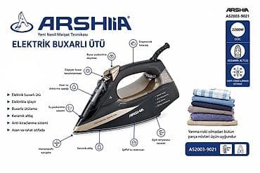 Arshia AS2003-9021 Elektrik Buxarlı Ütü Xüsusiyyətlər: - Güc: 2200 W