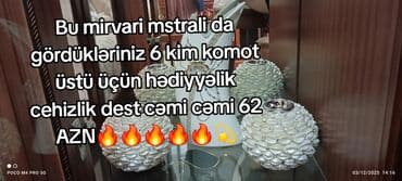 Все для дома и сада: Komod üstü üçün hədiyyəlik “mirvari məstərli” bəzək dəsti. Tərkibi: - — 1