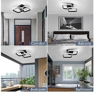tavalar: Led Çılçıraq, 2 lampa, Metal — 2