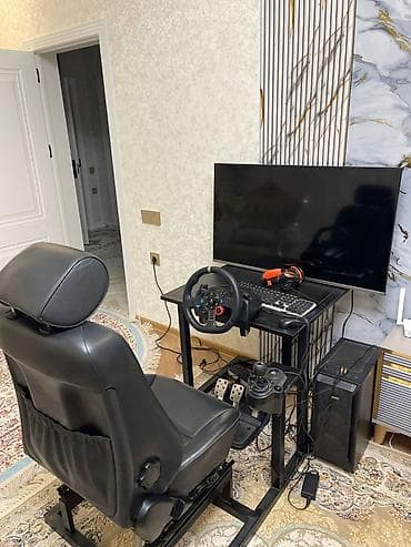 komputer oyunu: Sim racing üçün tam komplekt qurğu - Tənzimlənən metal sim racing — 1