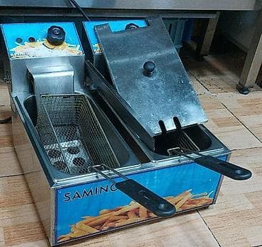 Fritöz – ikili (double) elektrik yağı qızdırıcısı. Hər bölmə üçün