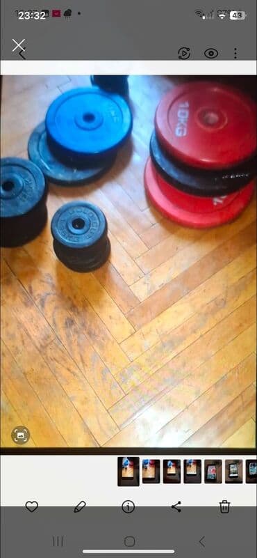 турник для дома: Блин для штанги, Вес: 10 кг, Новый — 2