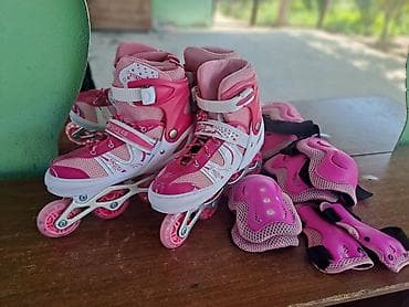 Uşaq üçün tənzimlənən bıçaqlı təkərli konkisət (inline skate) dəsti - — 2