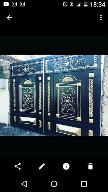 Isteyinize uygun demir Qapi ve darvazalarin sifarisle