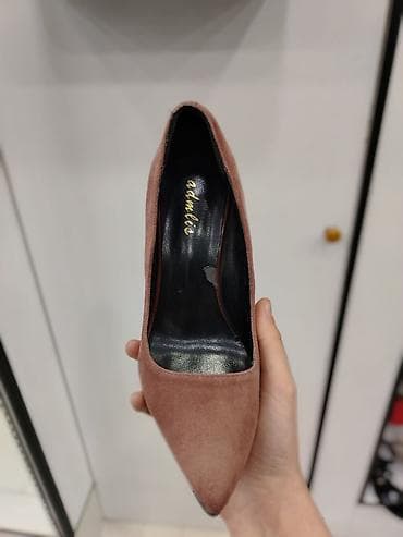 Qadın stiletto tufli – klassik “pointed toe” uclu model - Rəng: toz