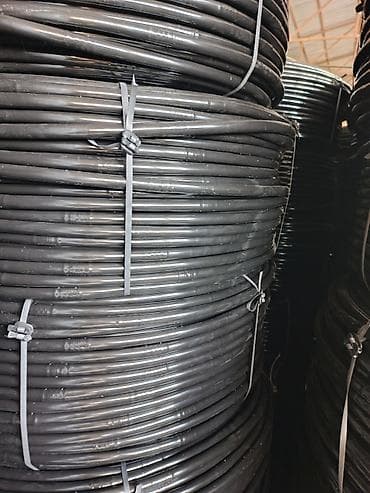 plastik boru satilir: Damcı suvarma borusu – polietilen (PE) materialdan, tünd rəngli, hazır — 2