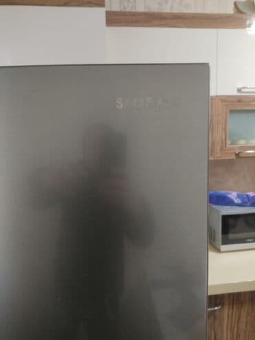 irsad xaladelnik: Xarab 2 qapılı Samsung Soyuducu Satılır, rəng - Boz — 2