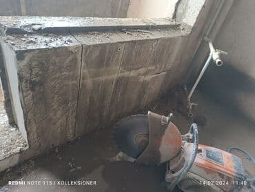 qabyuyan təmiri: #Betonkesme #betondeşmə Beton kubik kərpic - dən kəsim deşim — 13