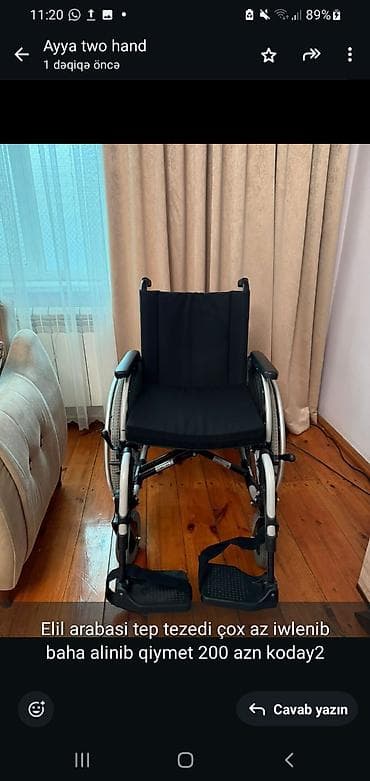 matorlu araba: Ottobock əlil arabası - Brend: Ottobock - Mexaniki, iki əl ilə — 5