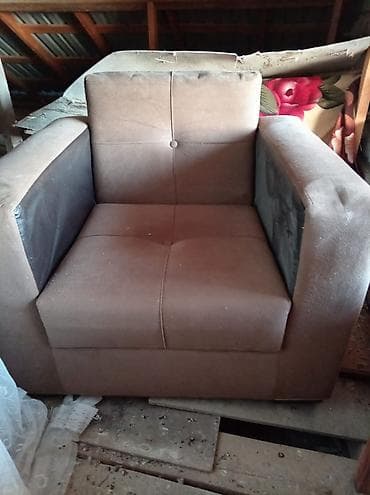 İşlənmiş, Di̇van-kravat, Kreslo, Bazalı, Açılan — 1