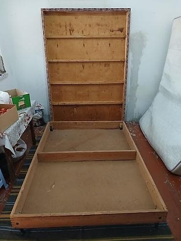 kamp stulu: İşlənmiş, İkinəfərlik çarpayı, Bazalı, Matras ilə, Siyirməsiz, Azərbaycan — 2