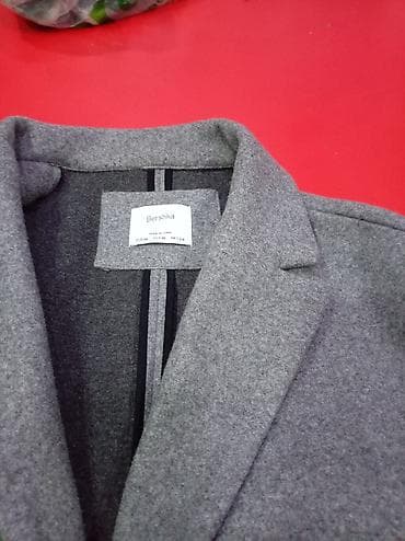 qadin palto modelleri: Palto, Bershka, M, rəng - Boz — 2