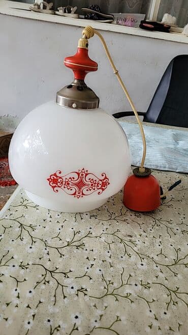 rəngli işıqlar: Çılçıraq, 1 lampa, Şüşə — 1