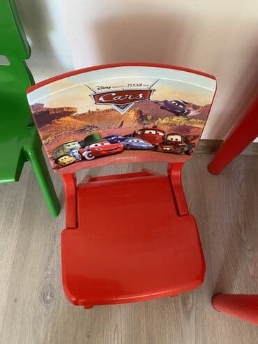 Manejlər: Uşaq stulları – parlaq plastik materialdan - Rənglər: yaşıl və — 2