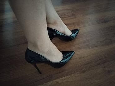 Tuflilər, Ölçü: 37, rəng - Qara, İşlənmiş